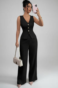 Chic Linen Two Piece Set