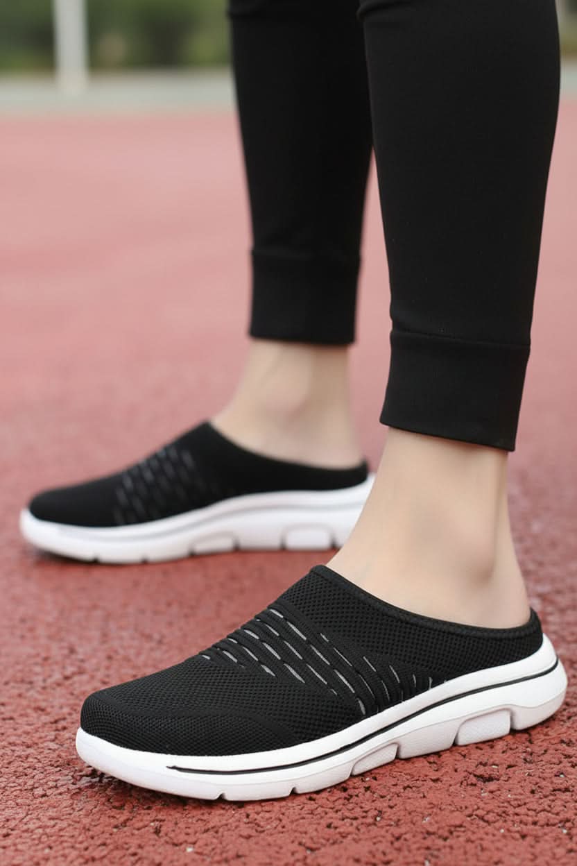Atmungsaktive, Plateau-Mule-Slip-On-Schuhe