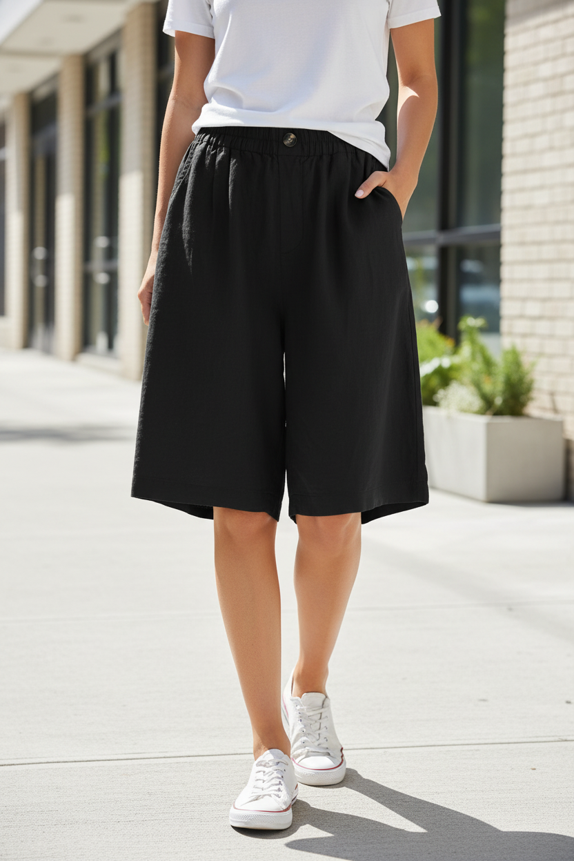 Relaxed Culotte Shorts