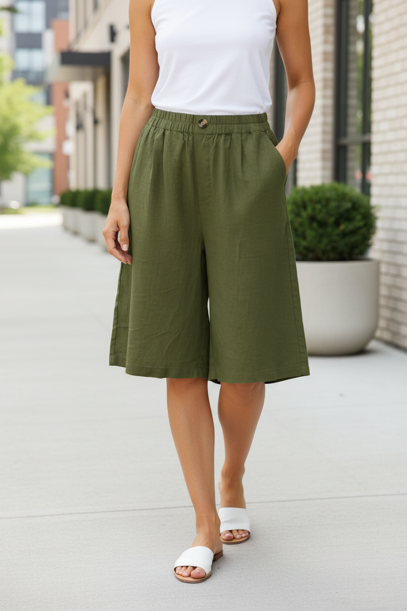 Relaxed Culotte Shorts