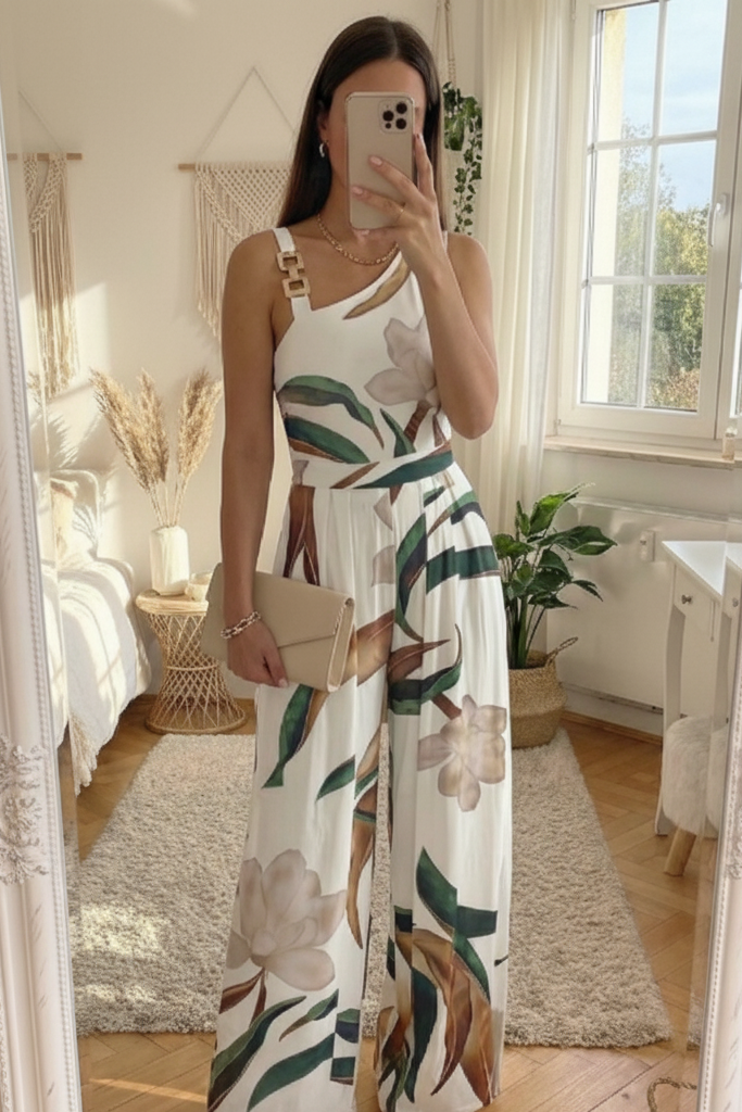 Botanical Wide Leg Jumpsuit
