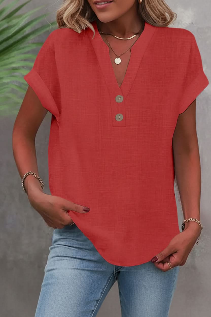 Breathable Button Detail Shirts
