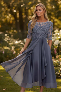 High Waist Flared Midi Dress