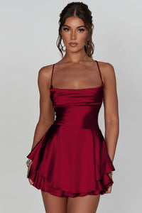 Backless Halter Cocktail Dress