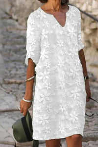Floral V-Neck Summer Dress