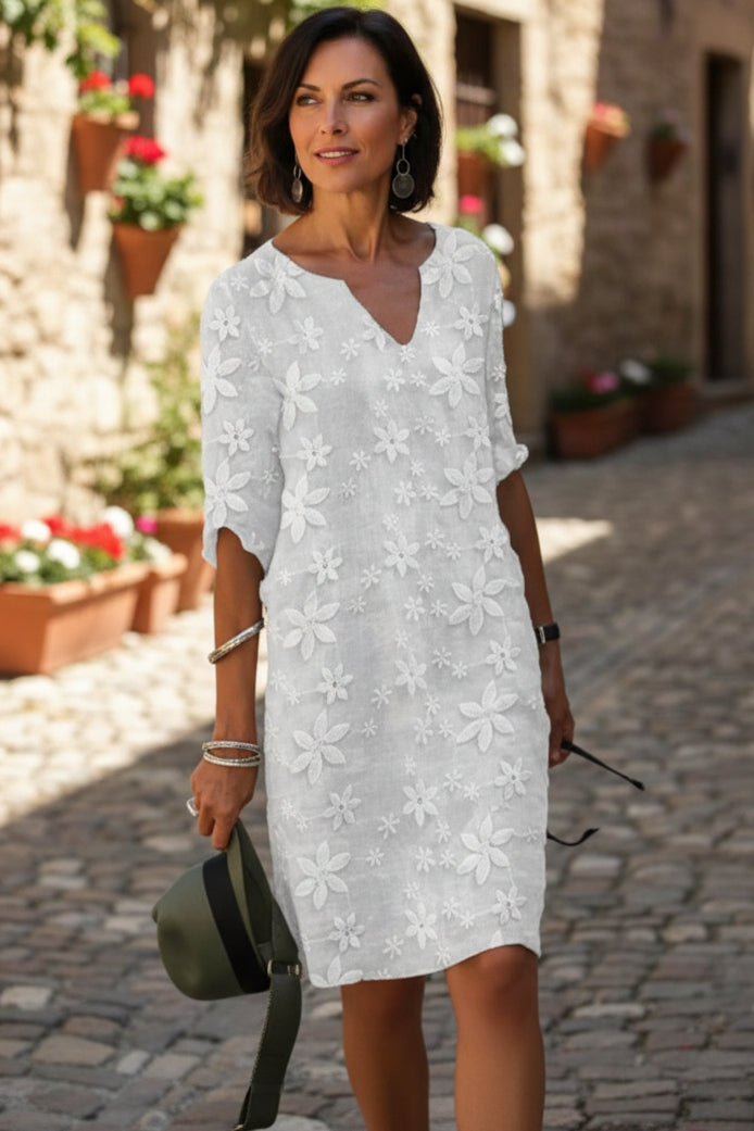 Floral V-Neck Summer Dress