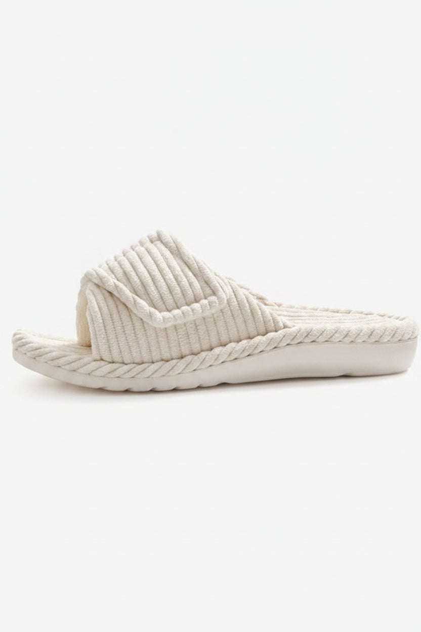 Adjustable Open Toe Comfort Slippers