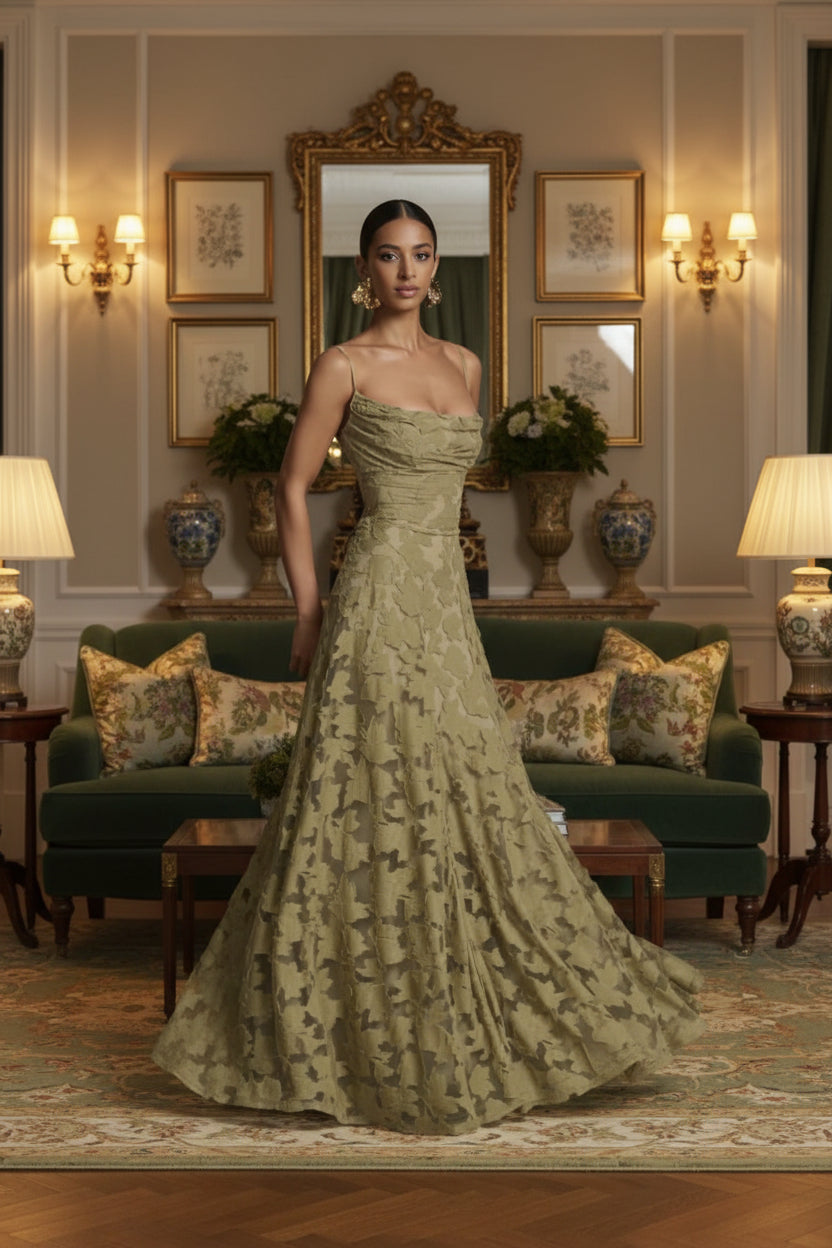 Flowing A-Line Maxi Dress
