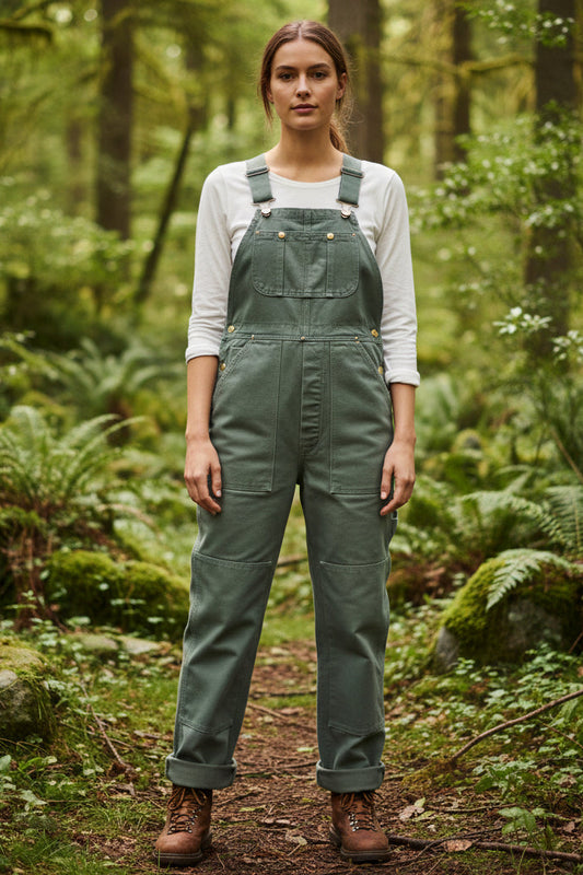 Vintage-Style Bib Overalls With Adjustable Straps