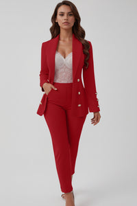 Cami Pants Set with Straight-Leg Trousers