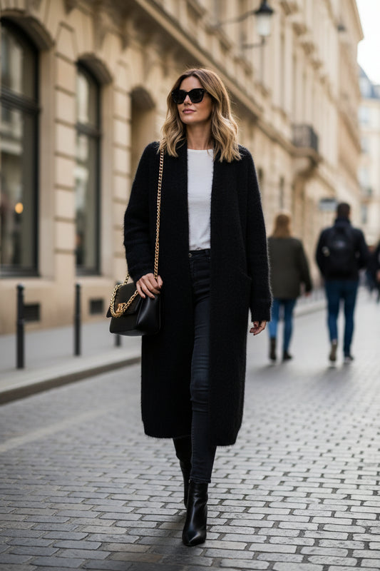 Cozy Knit Longline Cardigan