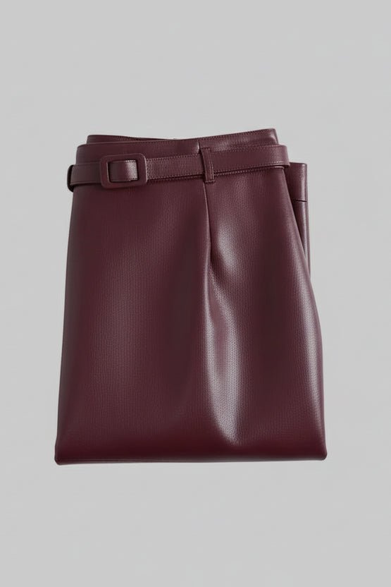 Sculpted Black Leather Pencil Skirt for Elegant Style and Flattering Fit 8