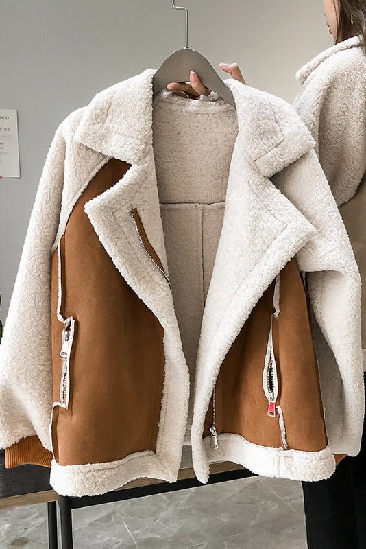 Sculpted Suede Winter Coat for Elegant Style and Warmth 1