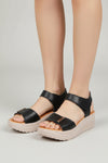 T Strap Platform Mary Jane Sandals