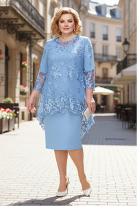 Lace Midi Cocktail Dress
