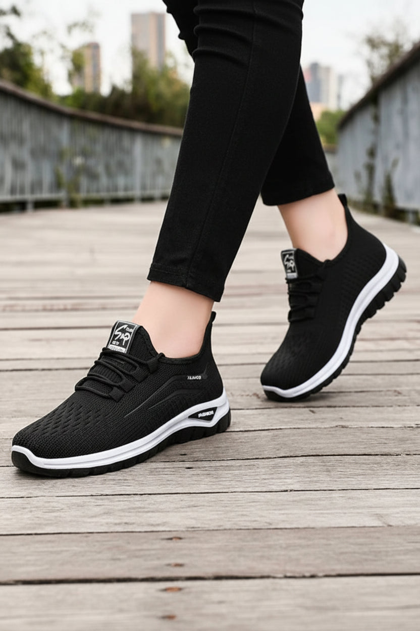 Breathable Mesh Lace-Up Casual Walking Sneakerss