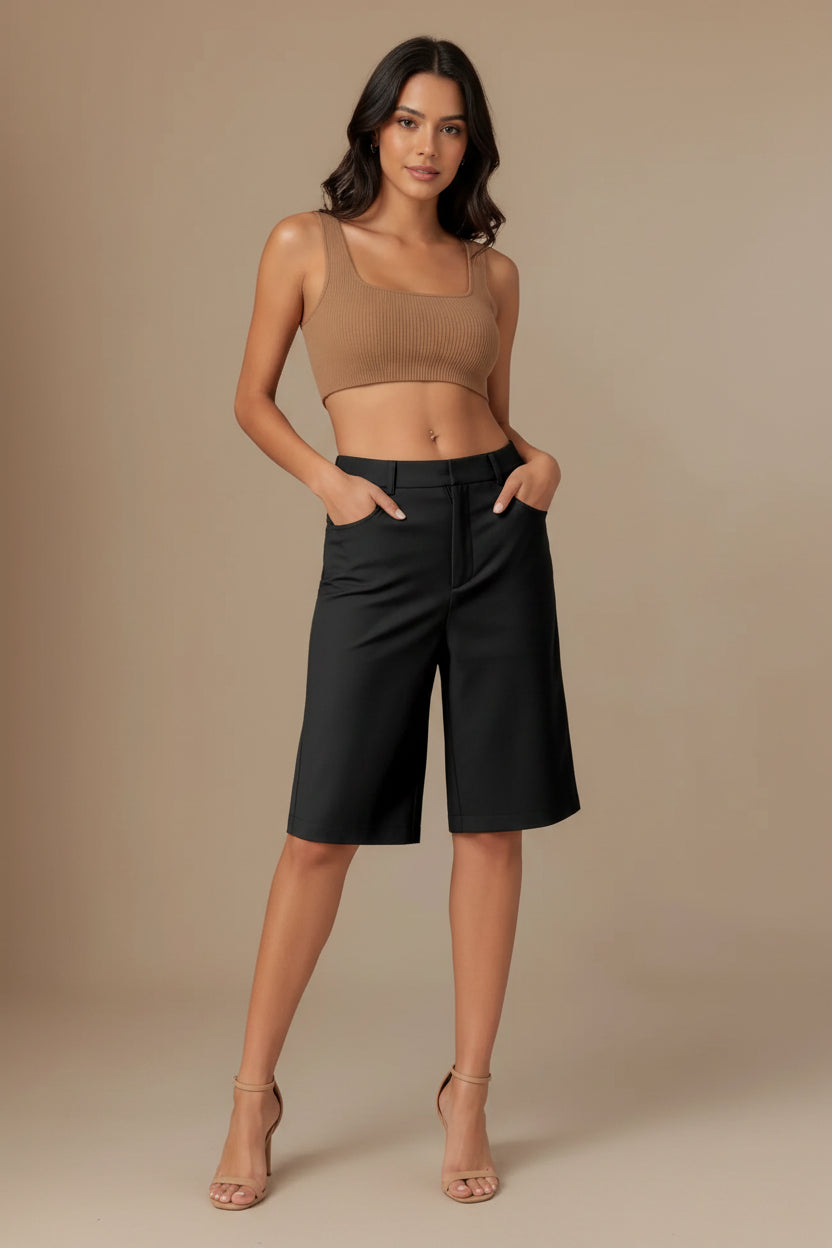 Casual Utility Shorts with Comfortable High Waist Fit
