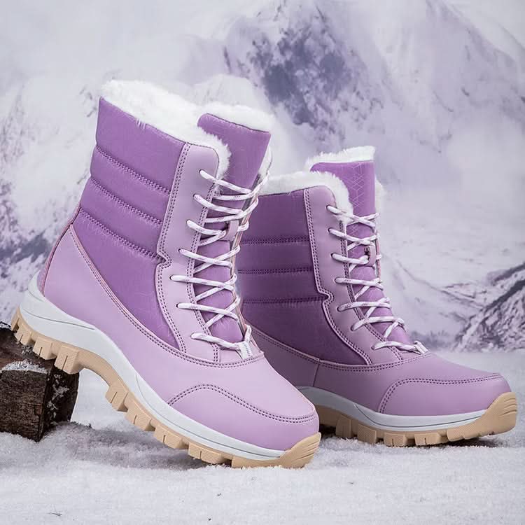Florence | Women's Lace-Up Winter Boots with Side Zip