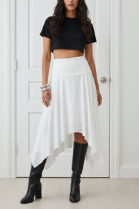 Retro Inspired Midi Skirt with Relaxed Everyday Charm