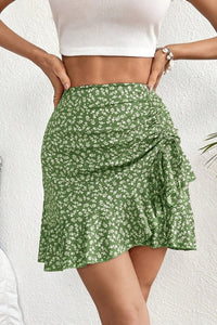 Sleek Ruffled Hem Skirt in Premium Satin for Effortless Elegance 2
