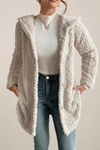 Soft Cream Hooded Jacket for Cozy All-Season Style and Warmth 0