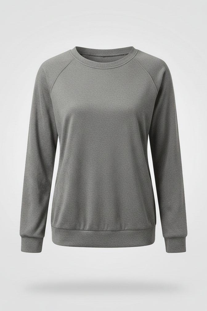 Soft Crew Neck Sweatshirt for Effortless Autumn Comfort 6