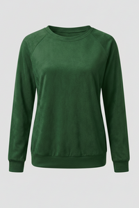 Soft Crew Neck Sweatshirt for Effortless Autumn Comfort 7