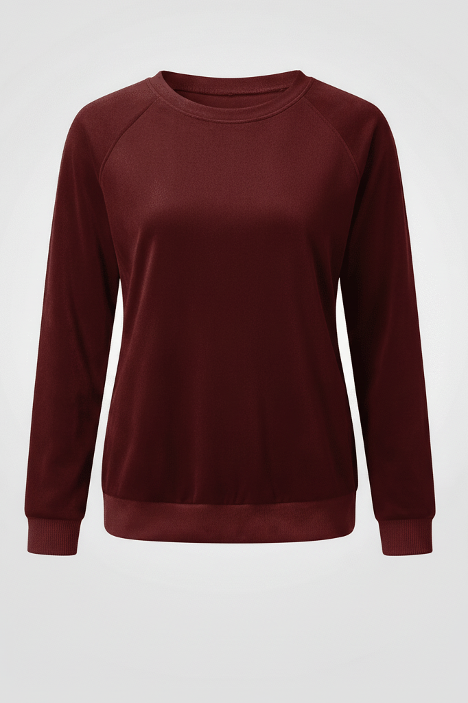 Soft Crew Neck Sweatshirt for Effortless Autumn Comfort 9