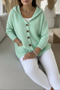 Soft Hooded Knit Cardigan for Effortless Comfort and Style 12
