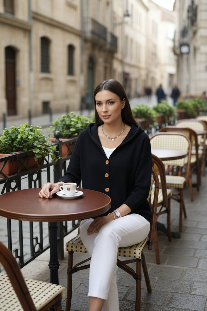 Soft Hooded Knit Cardigan for Effortless Comfort and Style 6