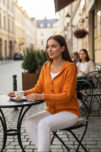 Soft Hooded Knit Cardigan for Effortless Comfort and Style 7