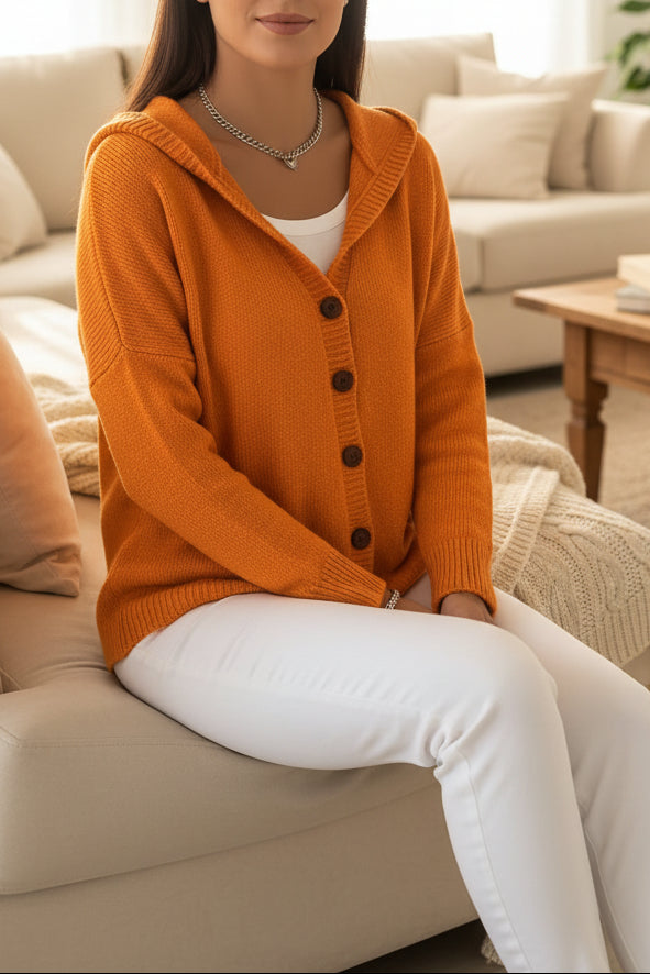 Soft Hooded Knit Cardigan for Effortless Comfort and Style 9