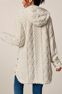 Soft Plush Long Coatigan with Hood for Cozy Winter Style 3
