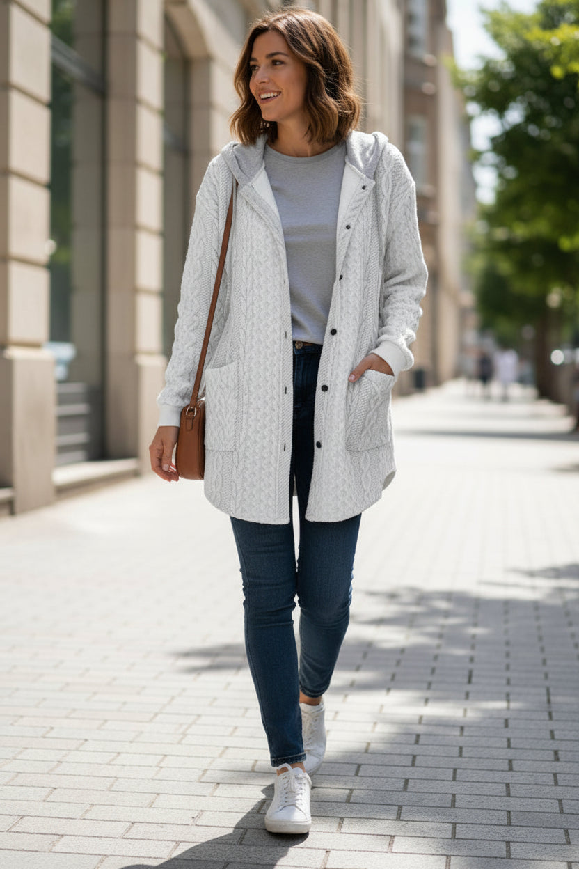 Soft White Hoodie for Effortless Comfort and Style 0