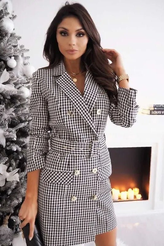 Sophisticated Mini Blazer Dress for Effortless Elegance 1