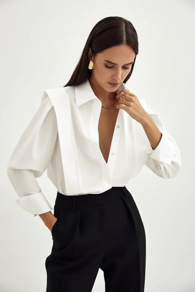 Sophisticated Professional Fit Button-Up Shirt for Timeless Style 1