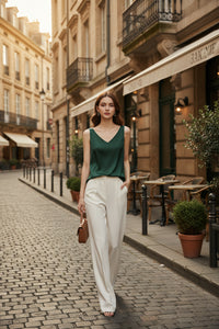Sophisticated Silk Satin Blouse for Elegant Style and Comfort 2