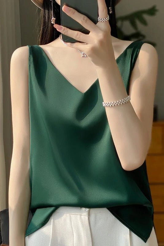 Sophisticated Silk Satin Blouse for Elegant Style and Comfort 6