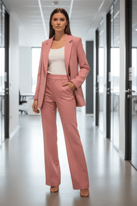 Sophisticated Tailored Blazer and Trouser Set for Professional Elegance 5