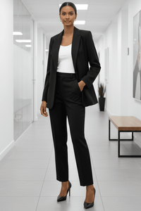 Sophisticated Tailored Blazer and Trouser Set for Professional Elegance 6
