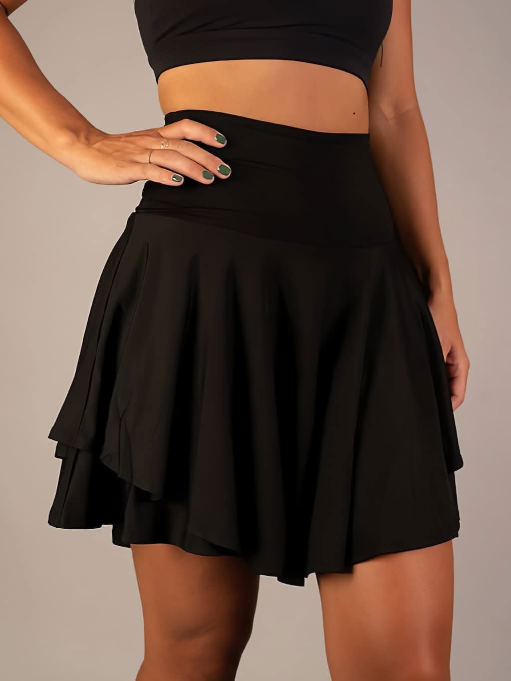 Sporty Tennis Skirt with Integrated Shorts for Active Comfort 6
