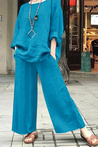Spring Linen Casual Suit Set for Effortless Elegance 1