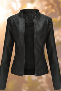 Structured Leather Jacket for Effortless Style and Comfort 0