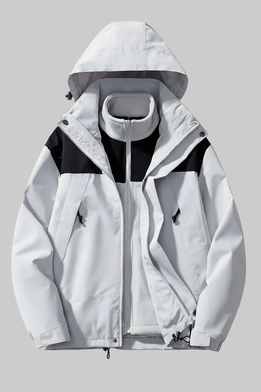 Stylish 3-in-1 Hooded Fleece Jacket for Versatile Comfort 11
