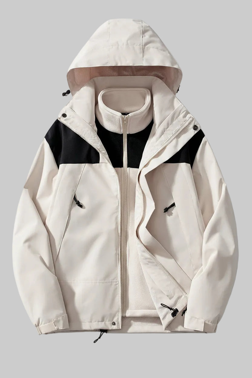 Stylish 3-in-1 Hooded Fleece Jacket for Versatile Comfort 12