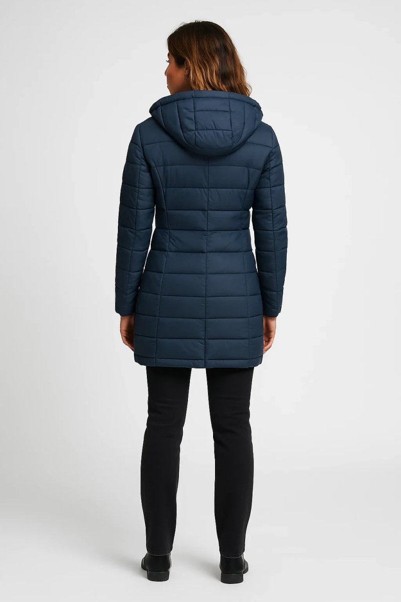 Stylish Black Puffer Jacket for Urban Winter Warmth and Comfort 2