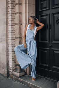 Stylish Denim Jumpsuit with Adjustable Straps for Effortless Fashion 10