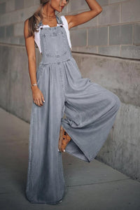 Stylish Denim Jumpsuit with Adjustable Straps for Effortless Fashion 9