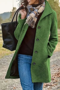 Stylish Mid-Length Spring Coat with Utility Pockets for Effortless Elegance 4