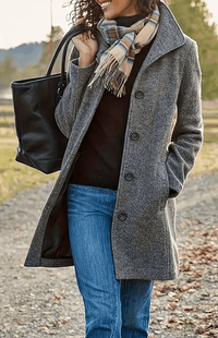 Stylish Mid-Length Spring Coat with Utility Pockets for Effortless Elegance 6
